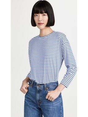 AYR French Fry Tee, Blue Stripe, Medium, Like New